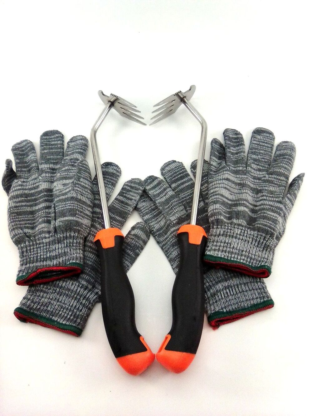 Rionaty Set Of 2 Portable Weed Puller Tools Also 2 Pairs Garden Glove OS